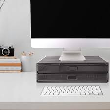 Maybe you would like to learn more about one of these? Duronic Monitor Stand Riser With Drawers Dm073 Laptop And Screen Pla