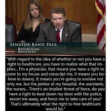He has been a practicing ophthalmologist for seventeen years. Politifact Did Rand Paul Equate A Right To Health Care With Slavery