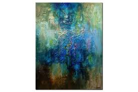 Maybe you would like to learn more about one of these? Painting For Sale Modern Blue Green Heavy Textured Abstract Painting 9710