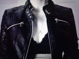 Valley Girl Leather Jacket 50 Kmart Bralette 8 And Kmart Moon Layered Necklace 4 Leather Jacket Girl Leather Jacket Fashion