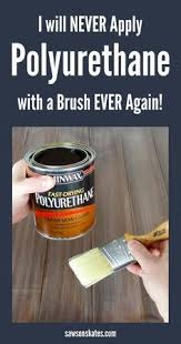 Spray Polyurethane Rather Than Brush For Professional Looking Diy Furniture How To Apply Polyurethane Diy Woodworking Antique Woodworking Plans