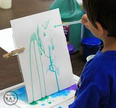 Making Colored Waterfalls Super Fun Preschool Fine Motor Fine Motor Skills Activities Preschool Fine Motor Skills