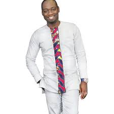 Free Shipping Buy Best New African Print Men Kente T Shirt Design Africa Pattern White Dashiki Shir African Shirts For Men African Shirts Men Shirt Style