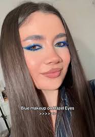 Stunning Blue Makeup Tutorial for Hazel Eyes
