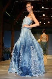 People S Daily Online Wedding Dress Exhibition In Helsinki Denim Wedding Dresses Denim Wedding Blue Wedding Dresses