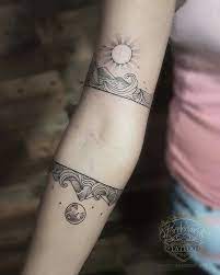 Day And Night In Nature By Boots Brandon Of Redeemed Tattoo Cebu City Arm Band Tattoo For Women Elbow Tattoos Inner Forearm Tattoo