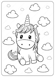 Cute Unicorn Coloring Page Unicorn Coloring Pages Cute Coloring Pages Zoo Coloring Pages