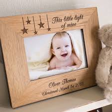 We have a variety of unique designs for our engraved photo frames including glass picture frames, wooden picture frames, metal picture frames, silver picture frames and leather picture frames. Engraved Wooden Photo Frame Little Light Of Mine Gettingpersonal Co Uk Picture Frame Designs Wooden Picture Frames Wooden Photo Frames