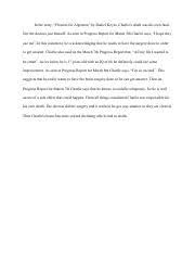 Doomsday book is a 1992 science fiction novel by american author connie willis.the novel won both the hugo and nebula awards, and was shortlisted for other awards. Best Flowers For Algernon Argumentative Essay Pdf In The Short Story Flowers For Algernon By Daniel Keyes Charlie S Death Was His Own Fault No One Course Hero