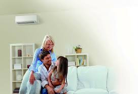 An outdoor unit and an indoor unit. Ductless Hvac In Basement Logan A C Heat Services