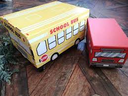 100均diy 車のボックスが本当に動く 収納兼子どもの遊び道具 100均 diy 100 円ショップ裏技 100均