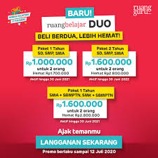 Ruangguru Lebih Hemat Dengan Ruangbelajar Duo Facebook