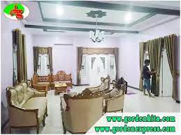 Melayani lis gypsum dan tempat lampu plafon untuk kantor, rumah, gedung, masjid dll. 2020 Gorden Ruang Tamu Minimalis Warna Coklat Ashifa Gordyn Jawa Tengah