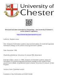 This work has been submitted to ChesterRep – the University of Chesters  online research repository http:chesterrep.open