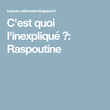 Raspoutine La Maison Du Diable Raspoutine Radiesthesie
