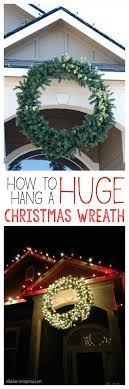 Find new outdoor wreaths for your home at joss & main. How To Hang A Giant Outdoor Christmas Wreath Ella Claire Co