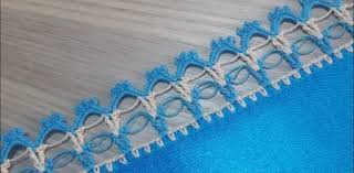 Cok Sade Ve Guzel Tig Isi Sirali Oya Modeli Tig Isleri Baby Knitting Patterns Tig Desenleri