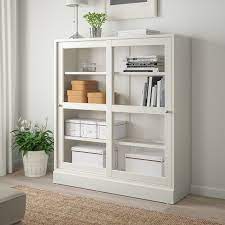 Havsta Glass Door Cabinet With Base White Clear Glass 47 5 8x14 5 8x52 3 4 Ikea Arredamento Mobili Ikea Mobili