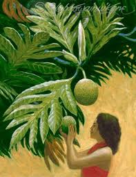 Breadfruit Painting Hawaiian Art Breadfruit Polynesian Art