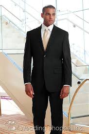 Black And Gold Mens Wedding Suit Jim S Formal Wear Mens Wedding Suits Black Slim Fit Two Button Suit N47 From The Wedding Shoppe Wedding Suits Men Black Wedding Suits Men Black Suit Wedding