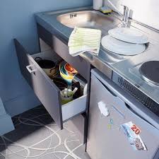 Petite Cuisine 10 Amenagements Deco Gain De Place Meuble Sous Evier Petit Rangement Kitchenette