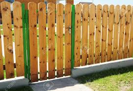 By default the gate is locked. Wooden Fence Door Wood Fence Gates Wood Fencing Stock Photo Picture And Royalty Free Image Image 87913381