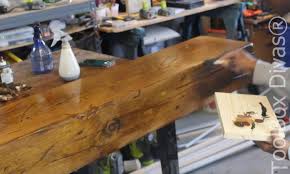 We used 1″x8″ pieces of basic white board for this. How To Build A Rustic Faux Beam Mantel Toolbox Divas