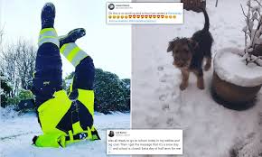 Impeachment trial brings back haunting images of violent insurrection. Teachers And Children Happy About Snow Day As Snow Covers North Of England Scotland Northern Ireland Daily Mail Online