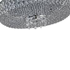 Ove Decors Monaco Chrome Crystal Integrated Led Ceiling Flushmount On Sale Overstock 12603958