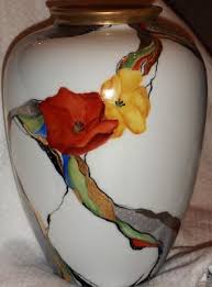 Peinture Sur Porcelaine Technique Moderne Vase Peinture Sur Porcelaine Verre Art Deco Vase Fleur