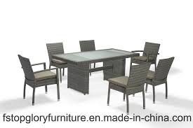 Original paul frankl living and dining room furniture set. Outdoor Garden Patio Dining Furniture Wicker Restaurant Rattan Dining Table Set China Dining Table With Chairs Hotel Furniture Made In China Com