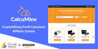 Calcumine Cryptocurrency Mining Calculator Amazon Affiliate System Cryptocurrency Crypto Money Affiliate Marketing Programs