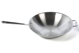 All Clad D3 Compact Stainless Steel Wok Stainless Steel Stove Safe Cleaning Products Stir Fry Pan