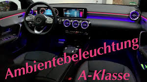 Kostenlose lieferung für viele artikel! Mercedes A Klasse 2018 Ambientebeleuchtung Mehrfarbig Animiert Youtube