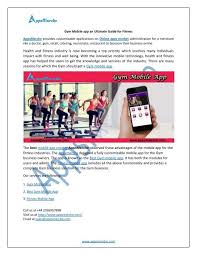 gym mobile app an ultimate guide for