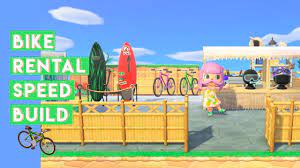 New leaf, you can visit other players towns locally or over the internet. Bike Sports Rental Area Speed Build Animal Crossing New Horizons Youtube