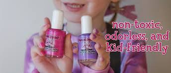 natural non toxic water based nail polish for kids piggy