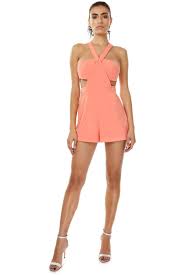 Santana Papaya Romper From Jay Godfrey Style Rompers