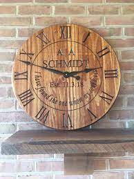 24 Custom Clock With Initials I Have Found The One Whom My Soul Loves Personalized Wedding Gift For Couple Custom Clocks Wooden Clock Anniversary Clock