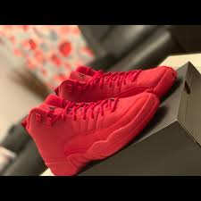 Jordan Shoes Jordans Retro 12 Gym Red Color Red Size 5 In 2020 Jordan Shoes Girls Adidas Shoes Women Jordan Shoes
