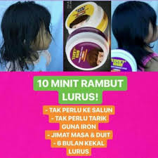Biar terlihat rapi dimata publik. Krim Meluruskan Rambut Keriting Lucky Hair Free Gift