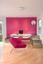 Ergonomic, mesh, leather, adjustable seat, heavy duty 75 Beautiful Home Office With Pink Walls Pictures Ideas July 2021 Houzz