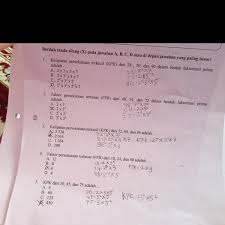 Kpk = 25 x 32 = 32 x 9 = 288. Kakak2 Tolong Bantu Dicheck Ya Mana Yg Salah Brainly Co Id