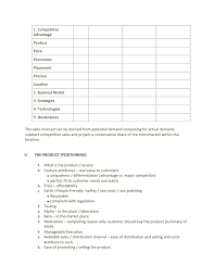 suggested business plan format