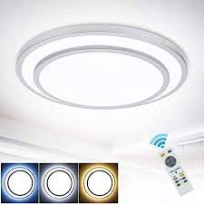Moreover, these flush mount lights incorporate 70w halogen bulbs equivalent to 1450 lumens making it economical. Dllt 48w Dimmable Led Flush Mount Ceiling Light Lighting With Remote 20 Inch Close To Ceiling Lights Fixture For Bedroom Living Room Dining Room 3000k 6000k Color Changeable Amazon Com