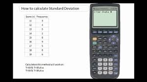Using The Ti 84 To Calculate The Standard Deviation For Grouped Discrete Data Standard Deviation Calculator Graphing Calculator