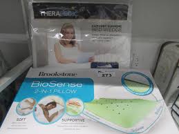 Cooling gel memory foam knee pillow wedge contour orthopedic knee pillow for sciatica nerve relief, back, leg, hip, and joint pain, leg support, spine. Brookstone 2 In 1 Biosense Standard Queen Pillow Therapedic Comfort Supreme Bed Wedge Pillow
