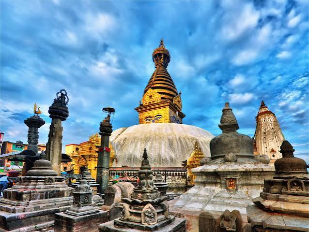 Swayambhunath e Praça Durbar de Kathmandu