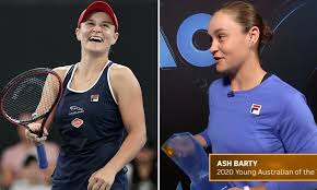 Ash barty with her french open trophy last year. Tennis World Number One Ash Barty 23 Is Crowned Young Australian Of The Year Daily Mail Online