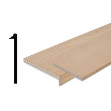 Alexandria Moulding 3 4 Inch X 10 1 8 Inch X 42 Inch Oak Stair Tread Cap Riser Kit The Home Depot Canada